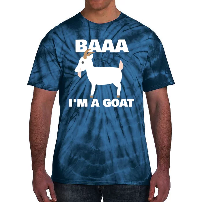 Baa Im A Goat Costume Animal Funny Halloween Party Goat Tie-Dye T-Shirt