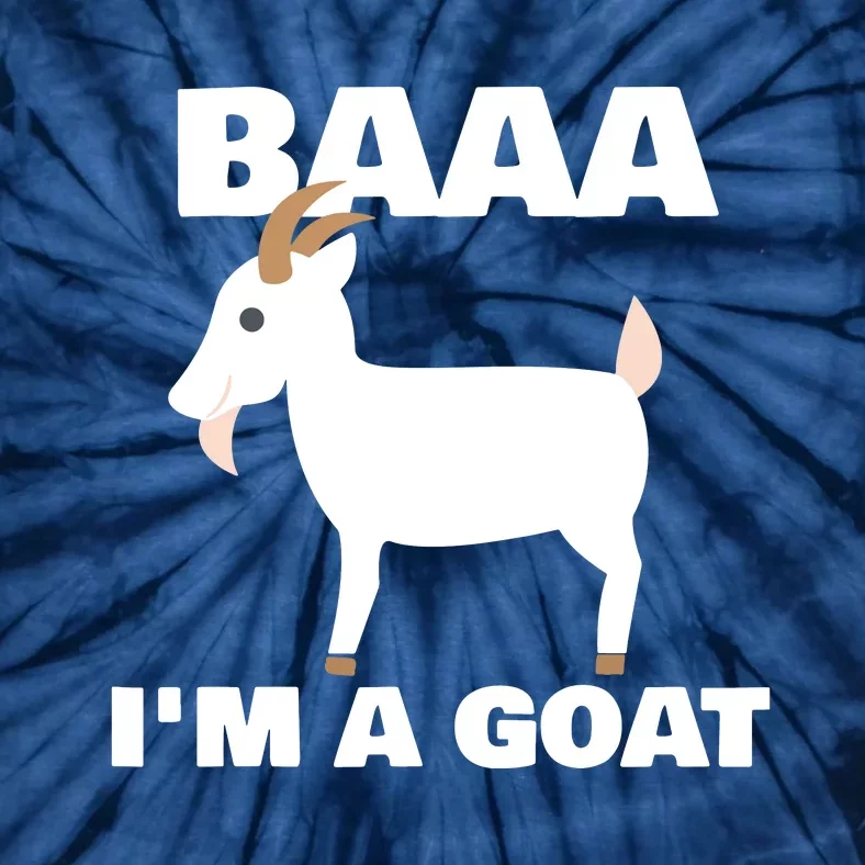 Baa Im A Goat Costume Animal Funny Halloween Party Goat Tie-Dye T-Shirt