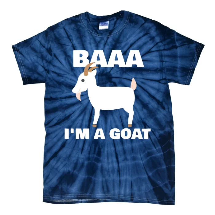 Baa Im A Goat Costume Animal Funny Halloween Party Goat Tie-Dye T-Shirt