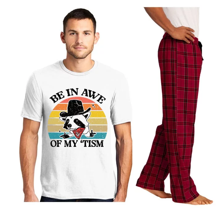 Be In Awe Of My Tism Retro Style Funny Pajama Set