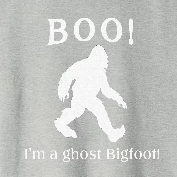 BOO IM A BIGFOOT GHOST Halloween Women's Crop Top Tee