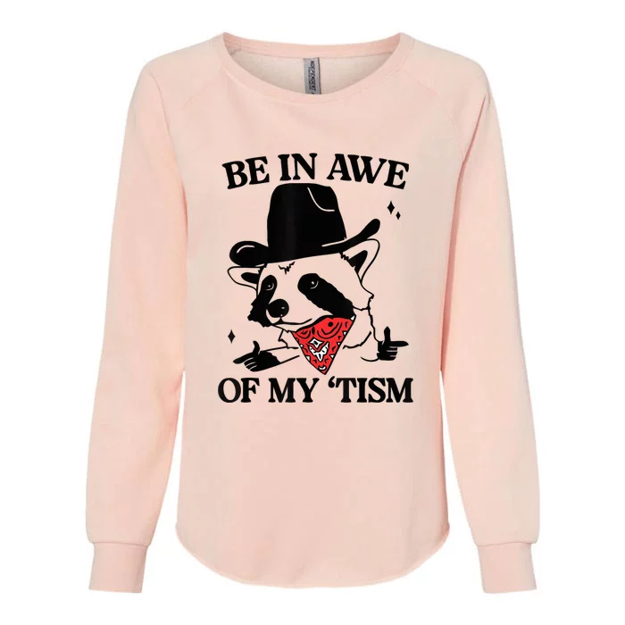 Be In Awe Of My Tism Womens California Wash Sweatshirt