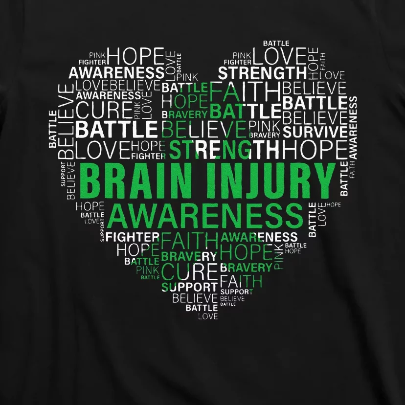 Brain Injury Awareness Fighting Hope Support Strong Warrior T-Shirt