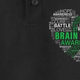 Brain Injury Awareness Fighting Hope Support Strong Warrior Dry Zone Grid Performance Polo