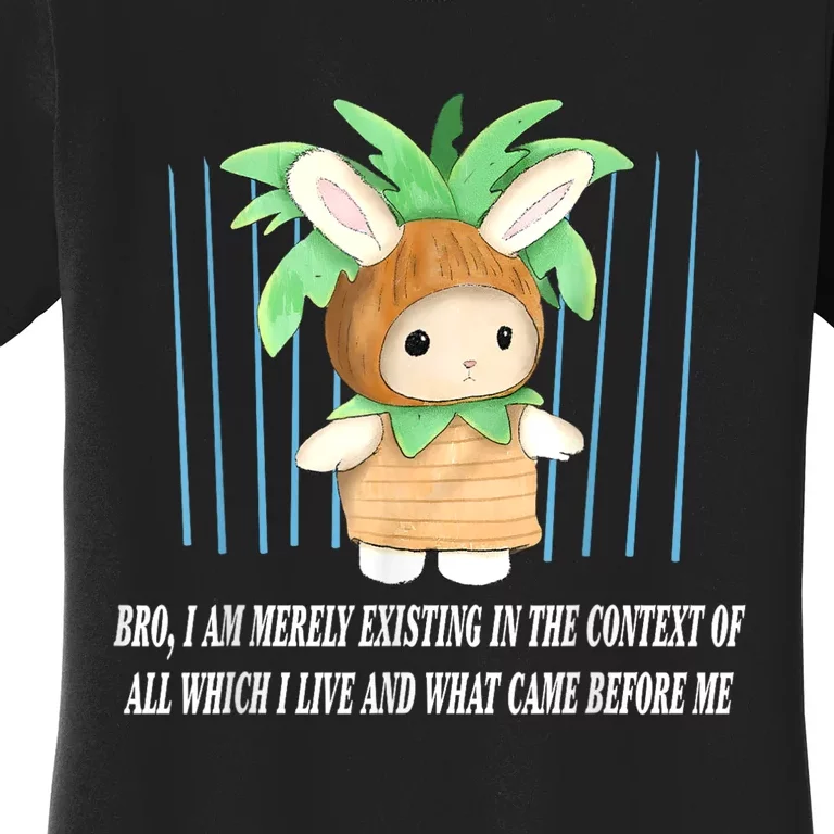 Bro I Am Merely Existing In The Context Of All Which I Live Women's T-Shirt