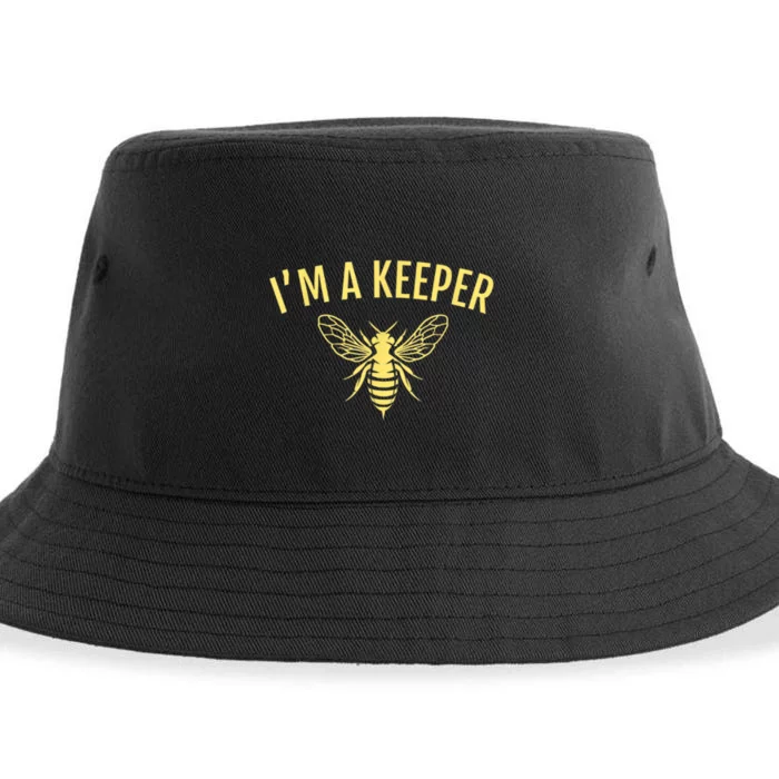 Beekeeper I'm A (Bee) Keeper Sustainable Bucket Hat