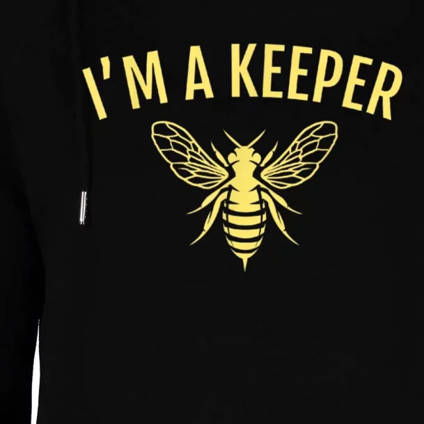 Beekeeper I'm A (Bee) Keeper Womens Funnel Neck Pullover Hood