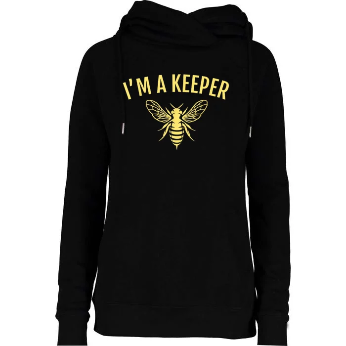 Beekeeper I'm A (Bee) Keeper Womens Funnel Neck Pullover Hood