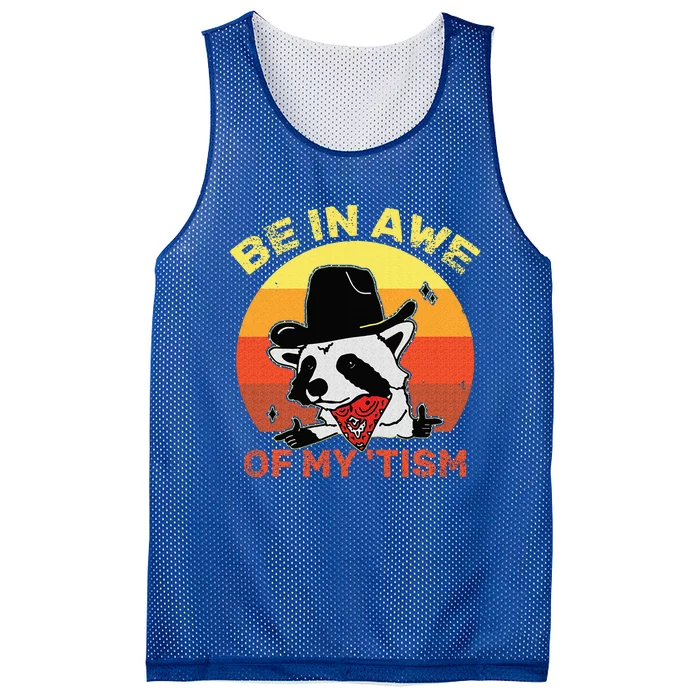 Be In Awe Of My Tism Mesh Reversible Basketball Jersey Tank