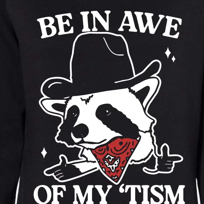 Be In Awe Of My Tism Retro Style Womens California Wash Sweatshirt