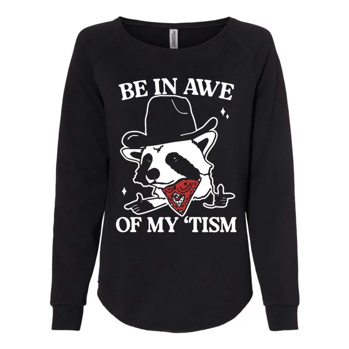 Be In Awe Of My Tism Retro Style Womens California Wash Sweatshirt