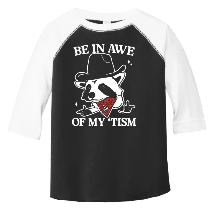 Be In Awe Of My Tism Retro Style Toddler Fine Jersey T-Shirt