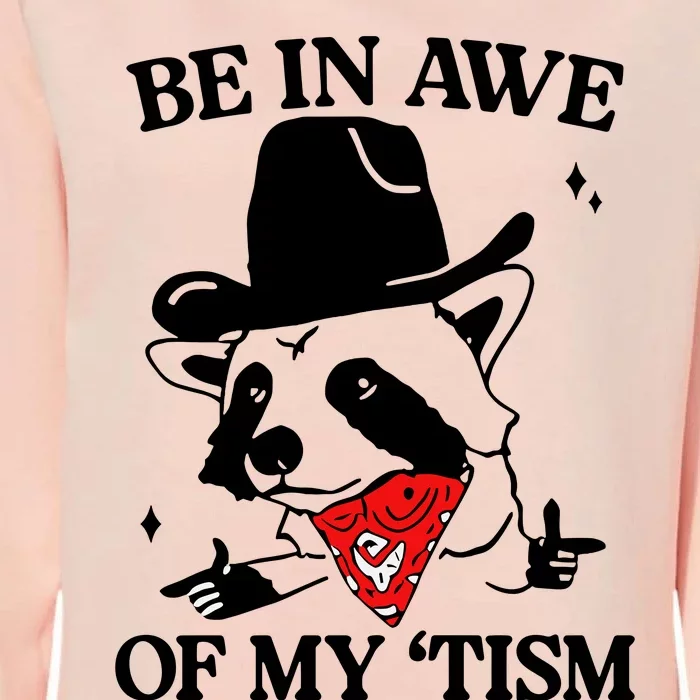 Be In Awe Of My Tism Retro Style Womens California Wash Sweatshirt