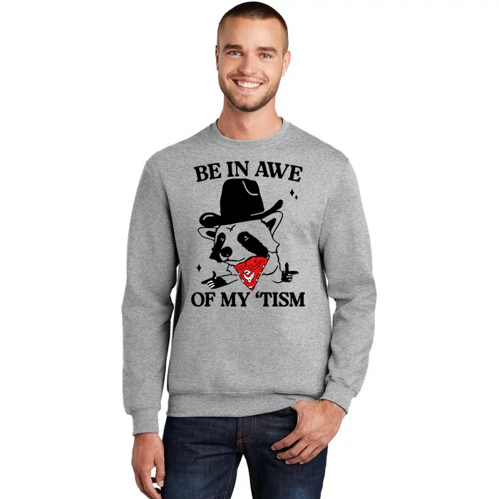 Be In Awe Of My Tism Retro Style Tall Sweatshirt