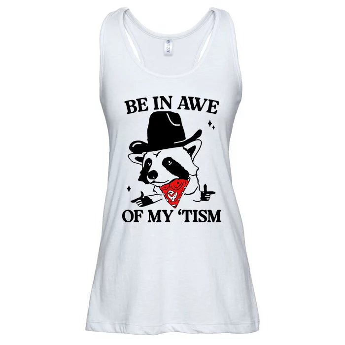 Be In Awe Of My Tism Retro Style Ladies Essential Flowy Tank