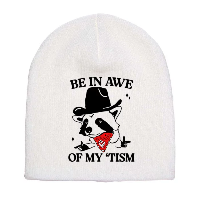 Be In Awe Of My Tism Retro Style Short Acrylic Beanie