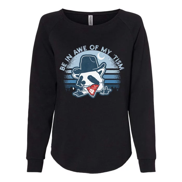 Be In Awe Of My Tism Funny Autism Awareness Womens California Wash Sweatshirt