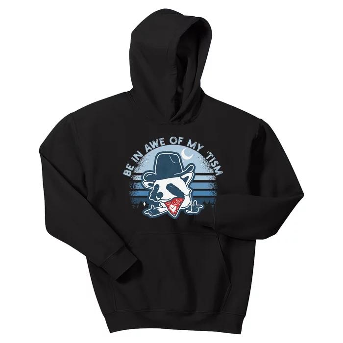 Be In Awe Of My Tism Funny Autism Awareness Kids Hoodie