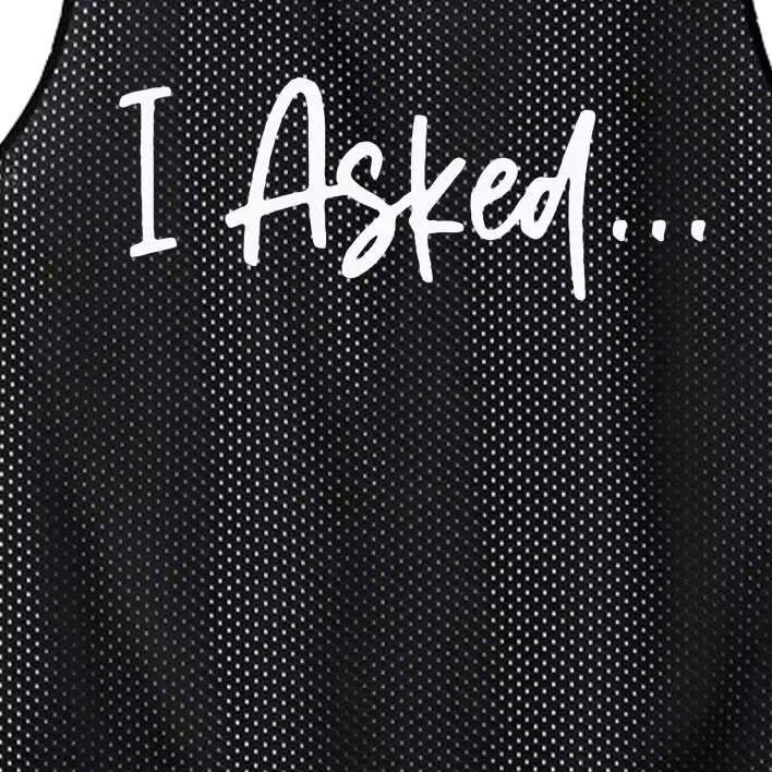 Boyfriend I Asked She Said Yes Couple Funny Fiancé Mesh Reversible Basketball Jersey Tank