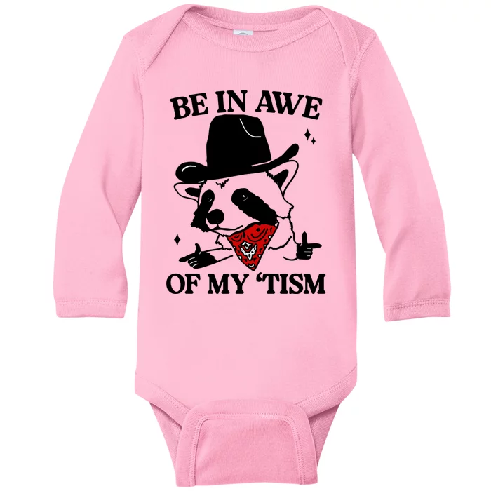 Be In Awe Of My Tism Baby Long Sleeve Bodysuit