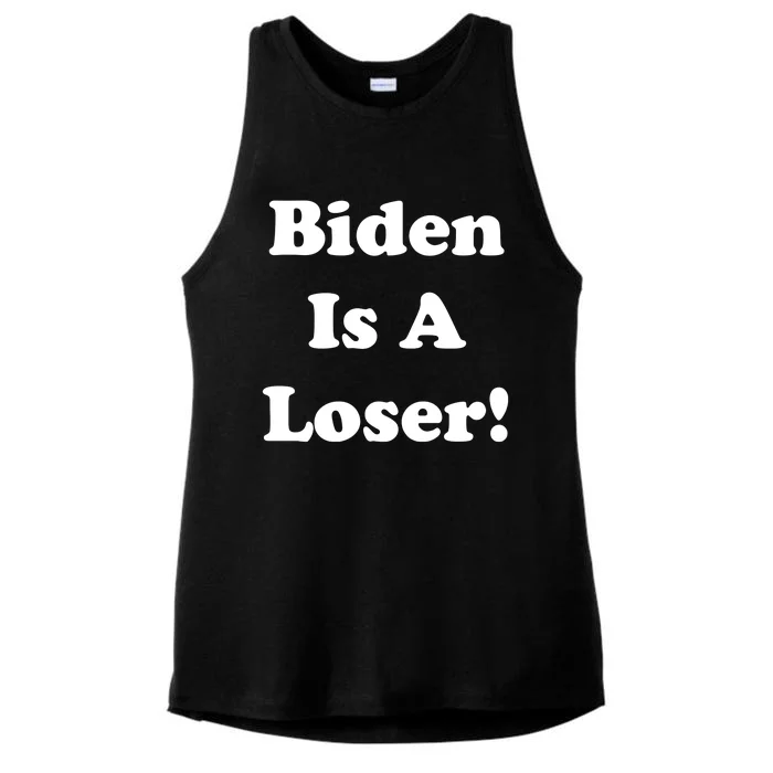 Biden Is A Loser Ladies Tri-Blend Wicking Tank