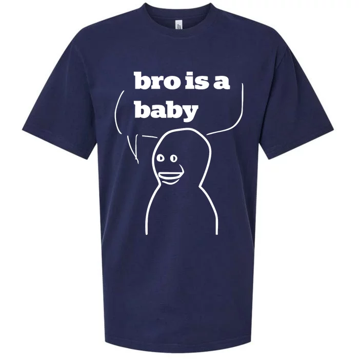 Bro Is A Baby Sueded Cloud Jersey T-Shirt