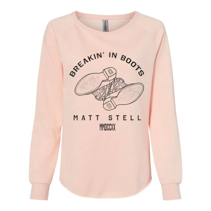 Breakin In Boots Womens California Wash Sweatshirt