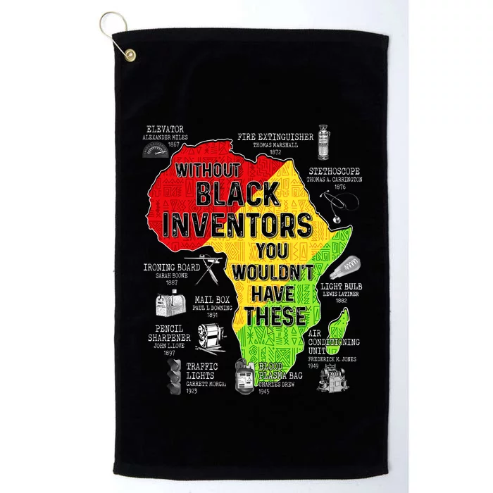 Black Inventors Black Excellence Black History Platinum Collection Golf Towel