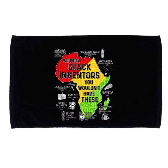 Black Inventors Black Excellence Black History Microfiber Hand Towel