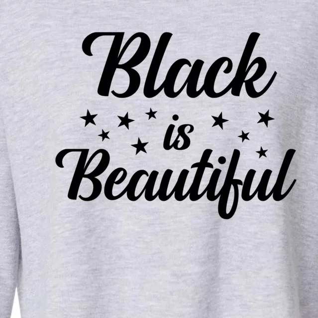 Black Is Beautiful Melanin Gift Cropped Pullover Crew