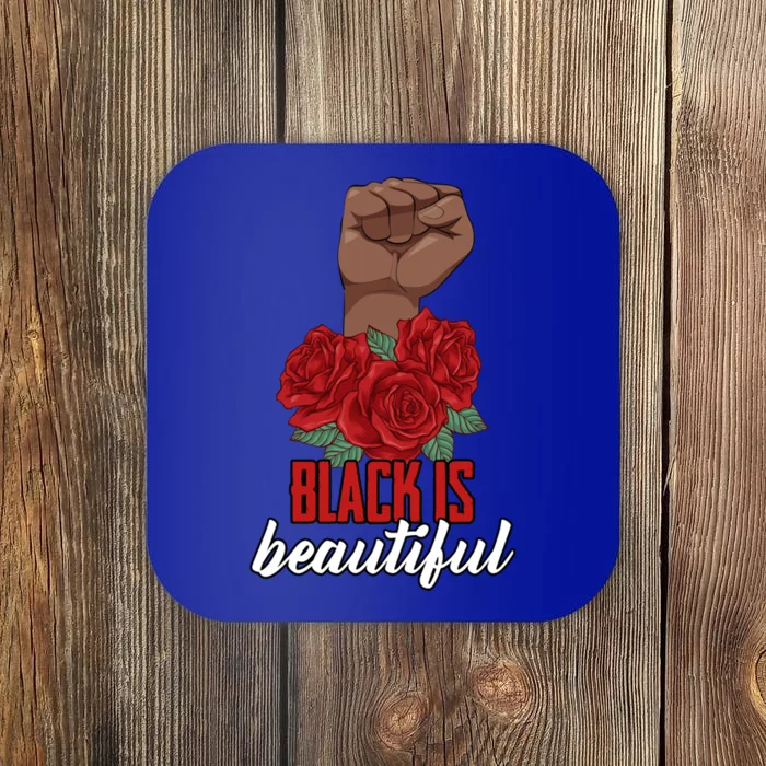 Black Is Beautiful Queen Black History Month Funny Gift Coaster