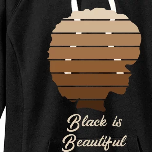 Black Is Beautiful Melanin Gift For African Gift Meaningful Gift Women's Fleece Hoodie