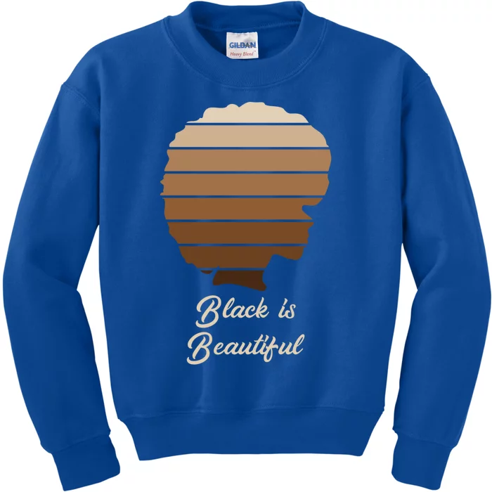 Black Is Beautiful Melanin Gift For African Gift Meaningful Gift Kids Sweatshirt