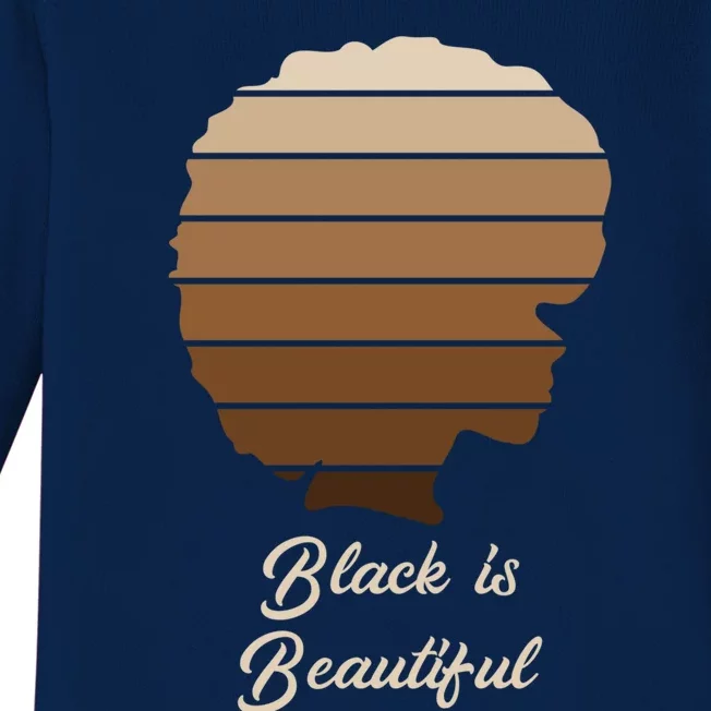 Black Is Beautiful Melanin Gift For African Gift Meaningful Gift Baby Long Sleeve Bodysuit