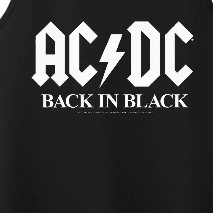 Back In Black Performance Tank