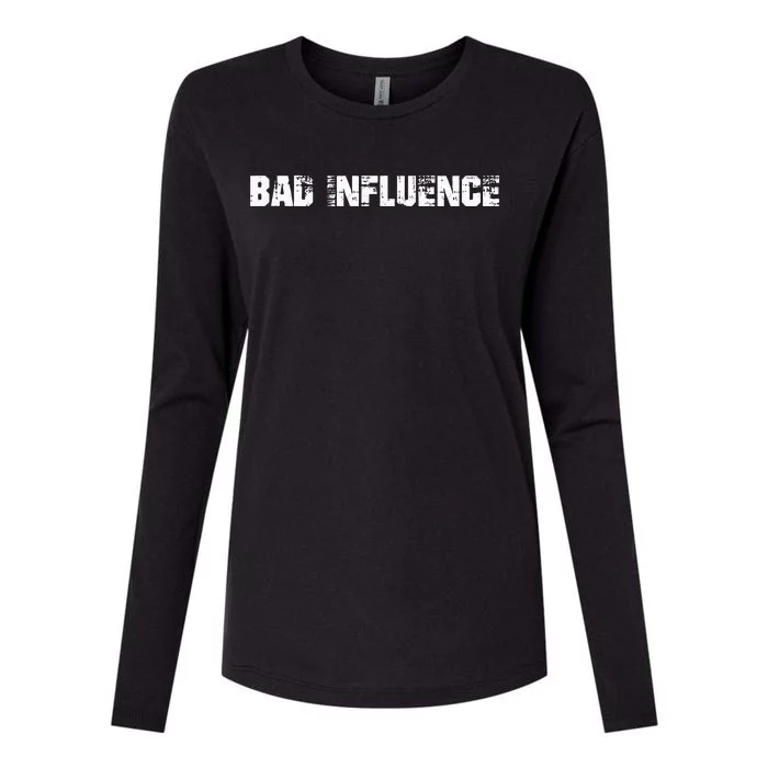 Bad Influence Womens Cotton Relaxed Long Sleeve T-Shirt