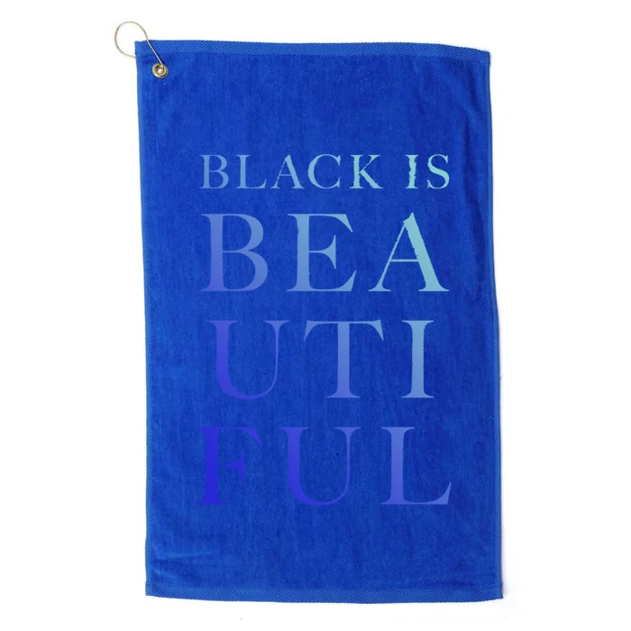 Black Is Beautiful Gift Platinum Collection Golf Towel