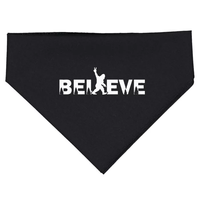 Believe in Bigfoot Sasquatch & the Yeti Conspiracy Theory USA-Made Doggie Bandana