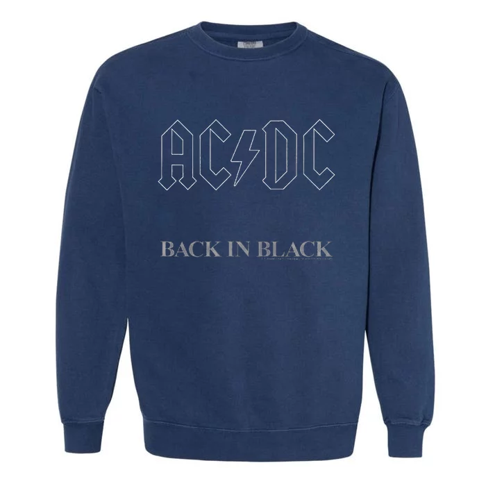 Back In Black Album Artwork Garment-Dyed Sweatshirt