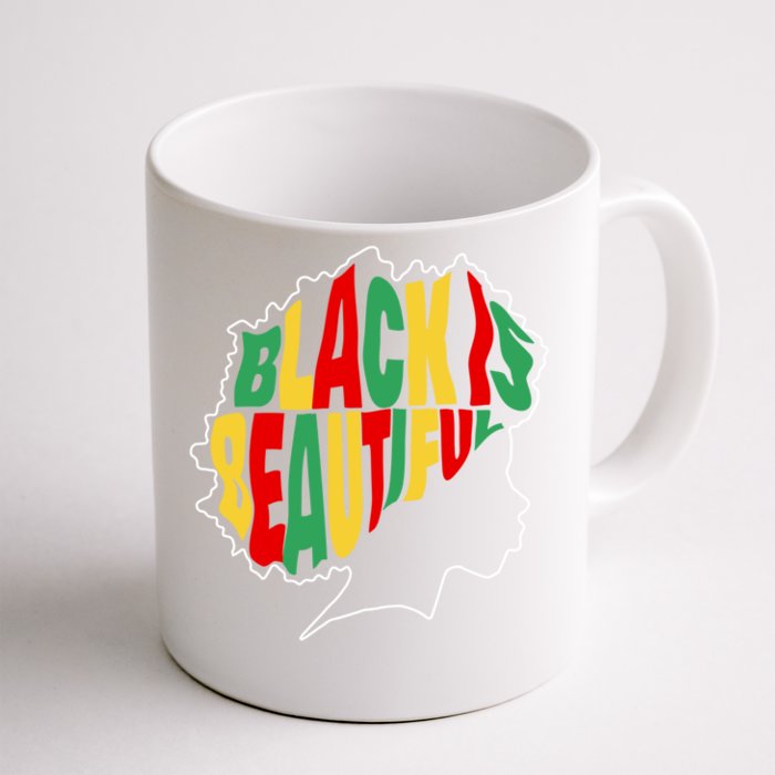 Black Is Beautiful People Juneteenth Black History Month Gift Front & Back Coffee Mug