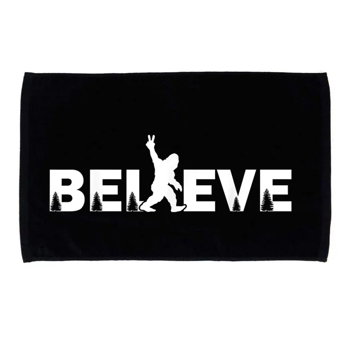 Believe In Bigfoot Sasquatch & The Yeti Conspiracy Theory Microfiber Hand Towel