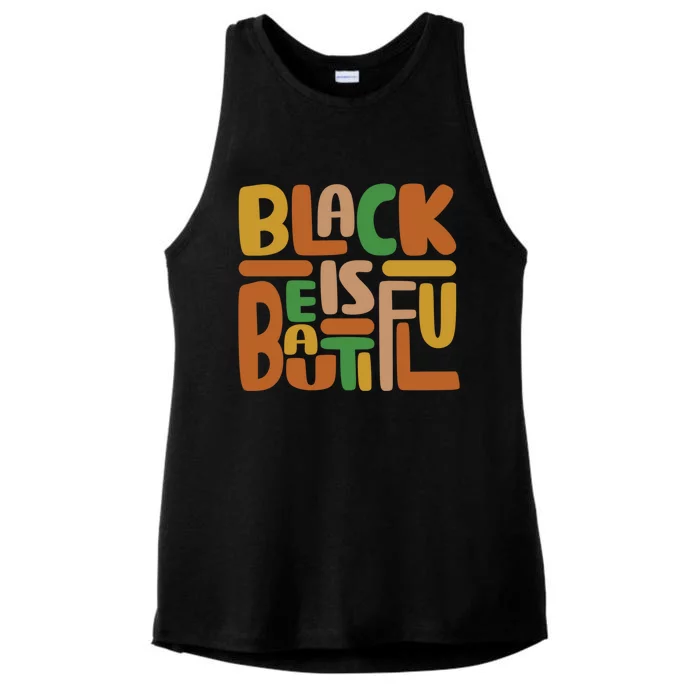 Black Is Beautiful Gift Ladies Tri-Blend Wicking Tank