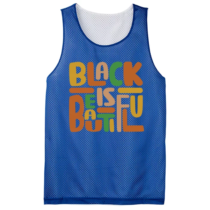 Black Is Beautiful Gift Mesh Reversible Basketball Jersey Tank