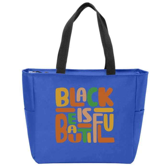 Black Is Beautiful Gift Zip Tote Bag