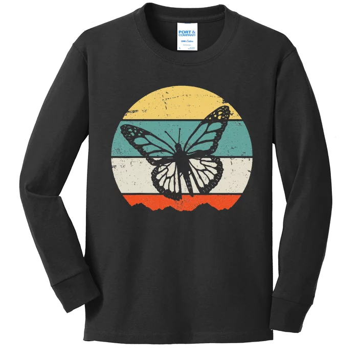 Butterfly Insect Kids Long Sleeve Shirt