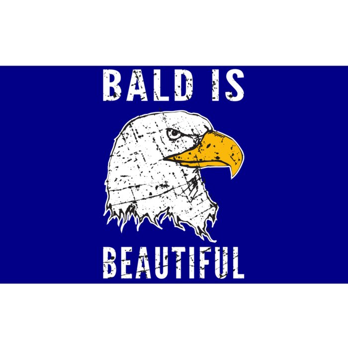 Bald Is Beautiful Gift Patriotic Bald Eagle Gift Bumper Sticker