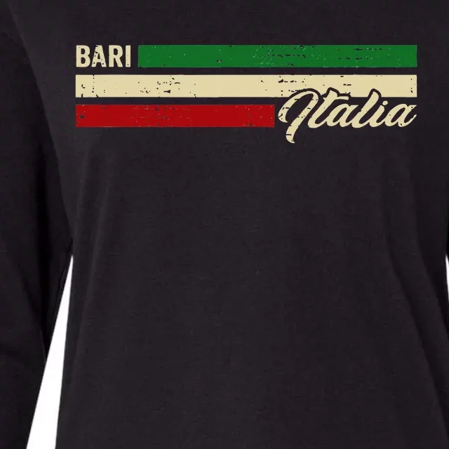 Bari Italien Womens Cotton Relaxed Long Sleeve T-Shirt