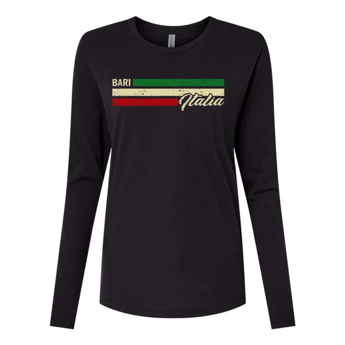 Bari Italien Womens Cotton Relaxed Long Sleeve T-Shirt