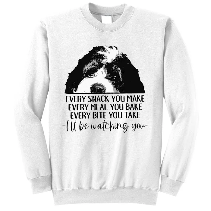 Bernedoodle Ill Be Watching You Bernedoodle Dog Lovers Gift Sweatshirt