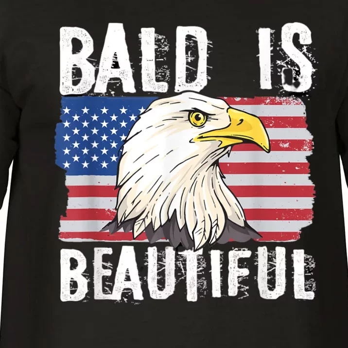 Bald Is Beautiful 4th Of July Independence Day Bald Eagle Comfort Colors T-Shirt